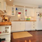 Our customer's new kitchen features solid oak counter tops.