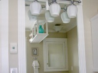 Bathroom Mirror Bathroom mirror with custom built frame